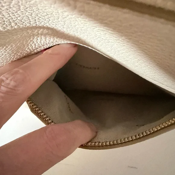 Coach White Leather Tote Bag - Picture 5 of 11